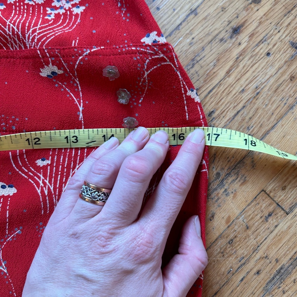Red Dropped-Waist Short Collette Dress - Picture 5 of 13